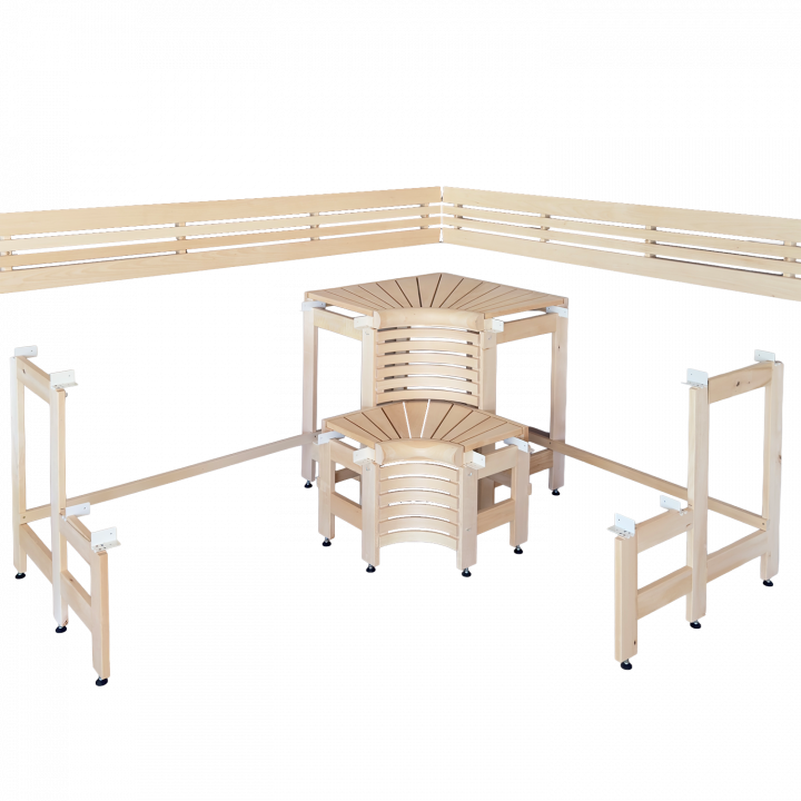 Modulinis pirties gultas su „Saulutėmis“ 2114 x 2406 mm