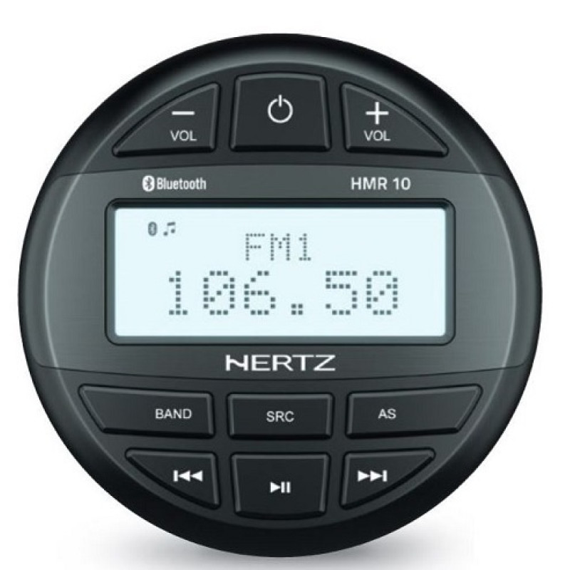 Muzikinis centras HMR 10D, be garsiakalbių, atsparus drėgmei, juodas