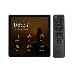 Jutiklinio ekrano BT sieninis muzikos centras U1. Juodas  Jutiklinio ekrano BT sieninis muzikos centras U1. Juodas