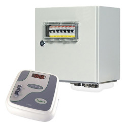 Elektrinės pirties krosnelės valdymo pultas - NARVI C-2003 su jėgos bloku iki 33 kW  Elektrinės pirties krosnelės valdymo pultas - NARVI C-2003 su jėgos bloku iki 33 kW