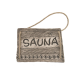 Durų lentelė SAUNA, tamsi