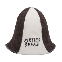 Pirties kepurė - PIRTIES ŠEFAS, dryžuota  Pirties kepurė - PIRTIES ŠEFAS, dryžuota
