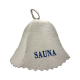 Pirties kepurė - Sauna, mėlynu užrašu