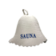 Pirties kepurė - Sauna, mėlynu užrašu