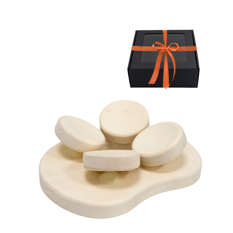 Pirties pogalvis, dovanų dėžutėje, drebulės mediena