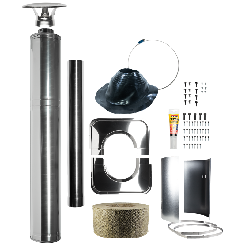 Plieninio apšiltinto kamino komplektas - HARVIA