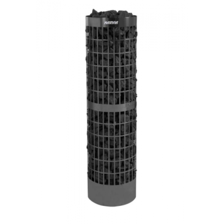 Elektrinė pirties krosnelė - HARVIA Cilindro Pro Black Steel PC100E/135E 10/13,2 kW