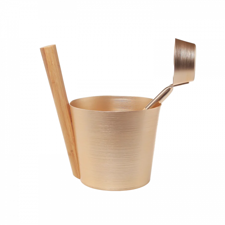 SAUFLEX kubiliuko ir samčio rinkinys 5 l, auksas