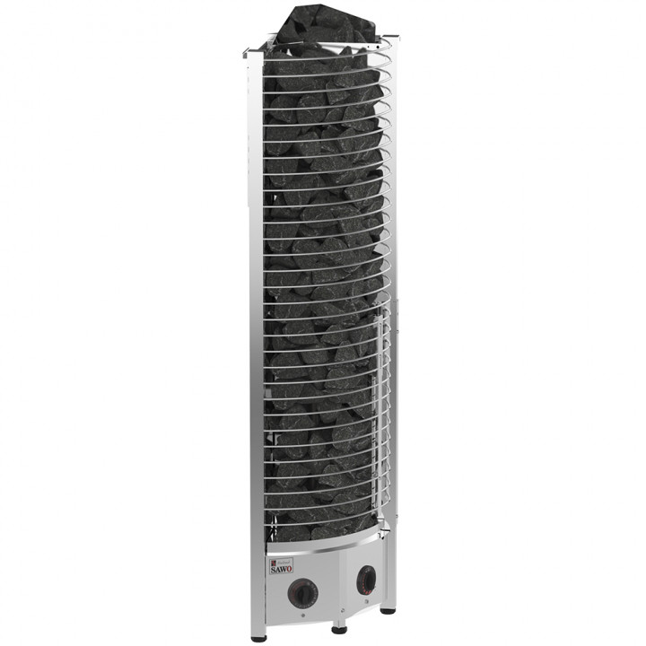 Elektrinė pirties krosnelė – SAWOTEC Tower Corner, su valdymo pultu