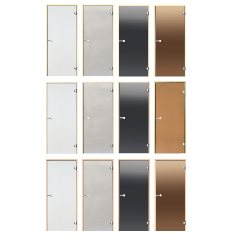 Stiklinės pirties durys HARVIA 9x19