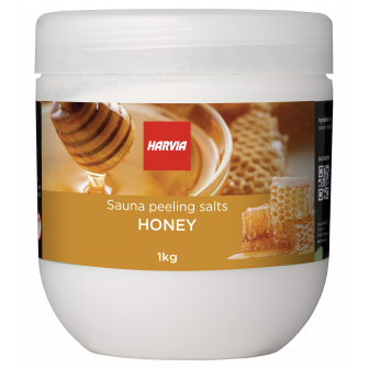 Šveičiamoji pirties druska HARVIA medus 1 kg