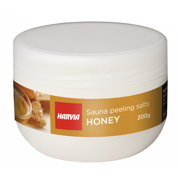 Šveičiamoji pirties druska HARVIA medus 200g
