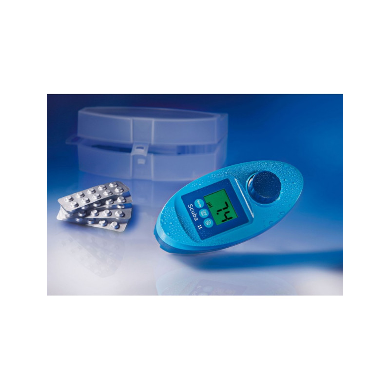 Testeris elektroninis su tabletėmis Scuba II Cl total/Cl free/Ph/Alk/Stabilizer
