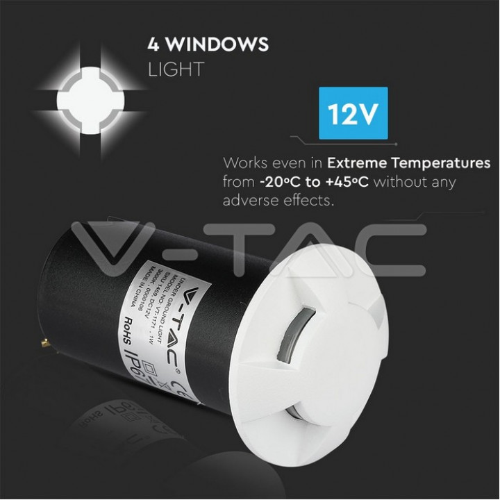 1W LED lemputė garinei pirčiai 4 krypčių 3000K