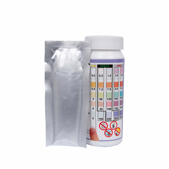 Vandens testavimo juostelės Easy-Dip 3 in 1, PH/CL/BR/Šarmingumui tirti, 50 vnt.