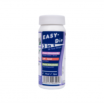 Vandens testavimo juostelės Easy-Dip 3 in 1, PH/CL/BR/Šarmingumui tirti, 50 vnt.