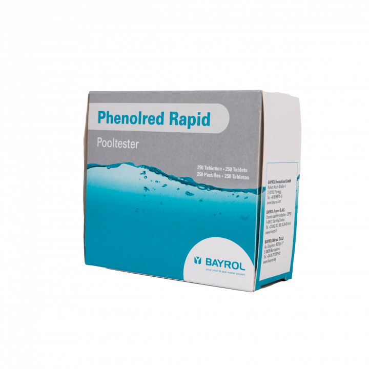 Vandens pH matavimo tabletės Phenolred Rapid, 10 tablečių