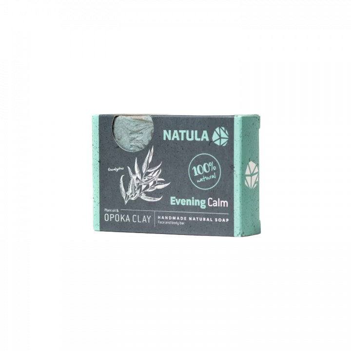 Veido ir kūno muilas NATULA su opokos uoliena ir eukaliptais 100g