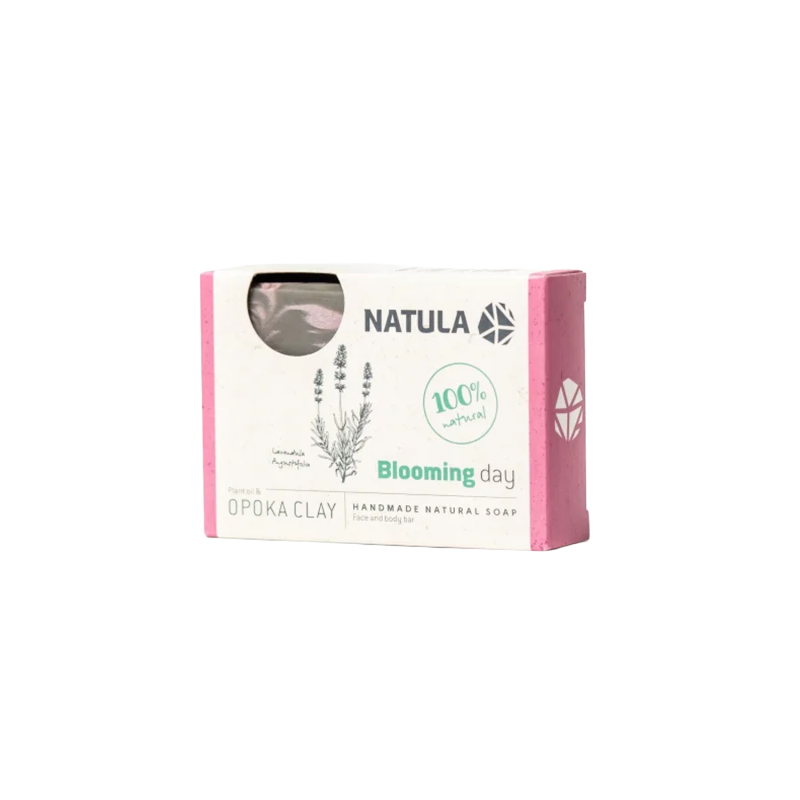 Veido ir kūno muilas NATULA su opokos uoliena ir levanda 100g