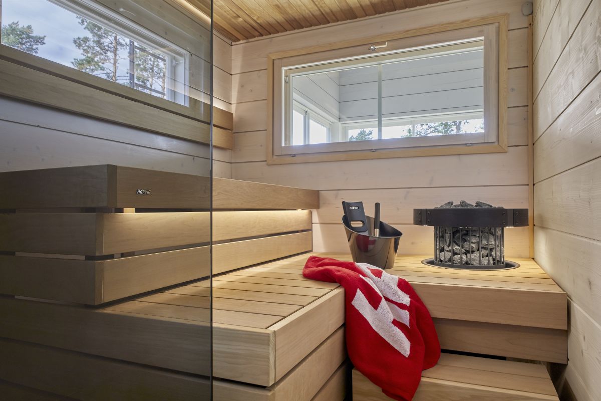 Small sauna window