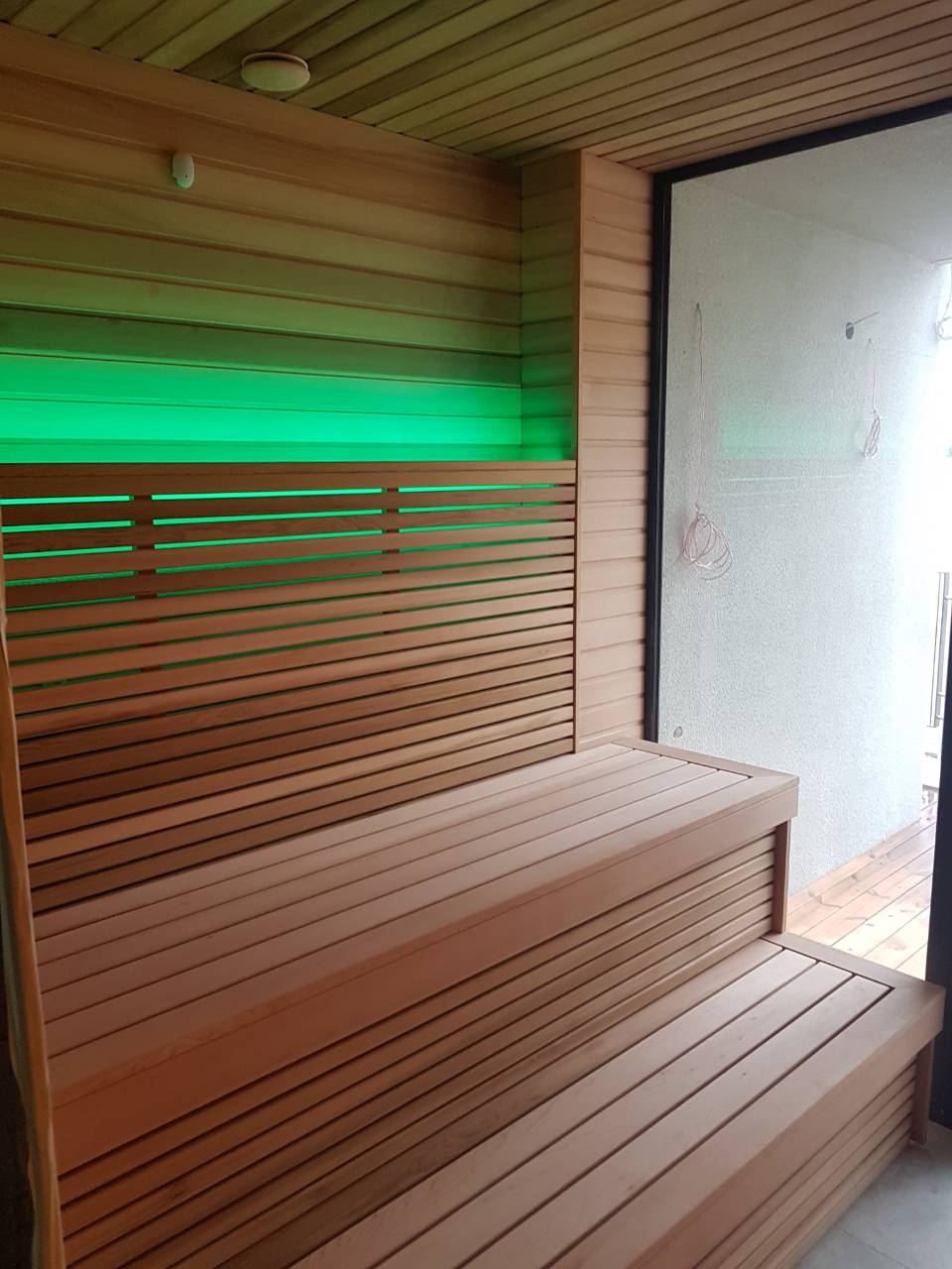 Kombi sauna su Himalajų druskos siena